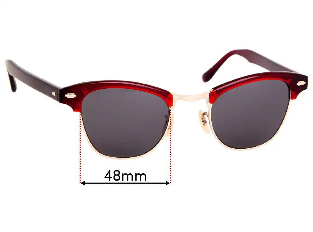 Sunglass Fix Lentes de Repuesto para Timeworn Clothing Co. Blowline - 48mm Wide Sunglass Fix Lentes de Repuesto para Timeworn Clothing Co. Blowline - 48mm Wide