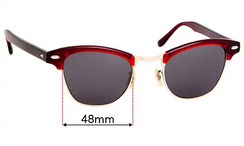 Sunglass Fix Lentes de Repuesto para Timeworn Clothing Co. Blowline - 48mm Wide Sunglass Fix Lentes de Repuesto para Timeworn Clothing Co. Blowline - 48mm Wide