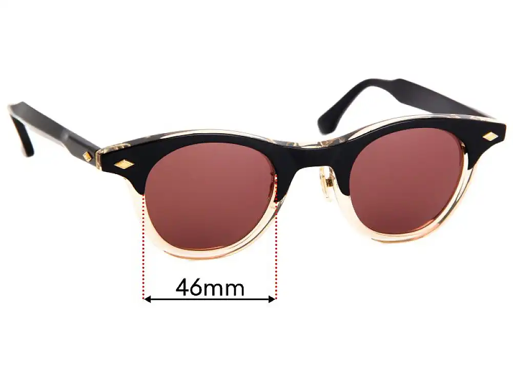 Sunglass Fix Lentes de Repuesto para Timeworn Clothing Co. Boston - 46mm Wide Sunglass Fix Lentes de Repuesto para Timeworn Clothing Co. Boston - 46mm Wide