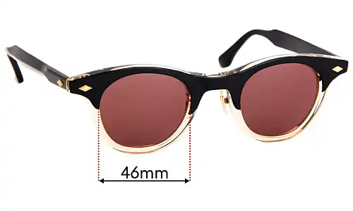 Sunglass Fix Lentes de Repuesto para Timeworn Clothing Co. Boston - 46mm Wide Sunglass Fix Lentes de Repuesto para Timeworn Clothing Co. Boston - 46mm Wide