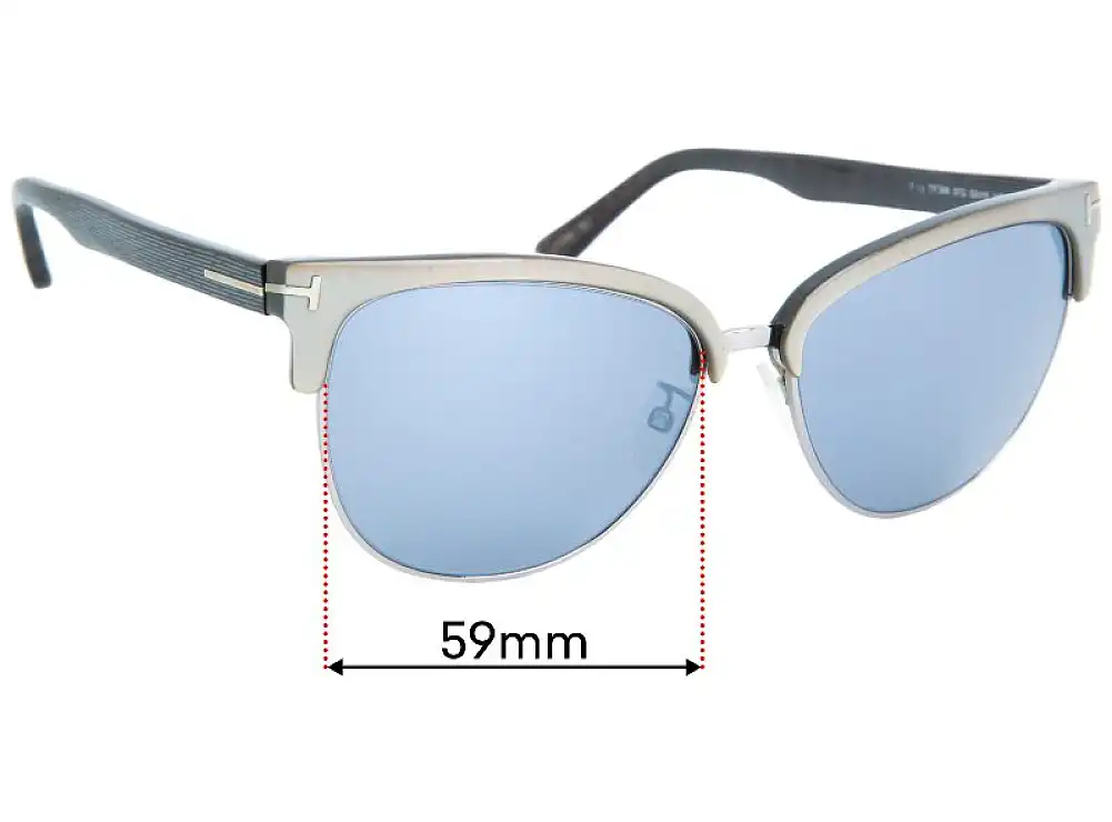 Sunglass Fix Lentes de Repuesto para Tom Ford Fany TF368 - 59mm Wide Sunglass Fix Lentes de Repuesto para Tom Ford Fany TF368 - 59mm Wide