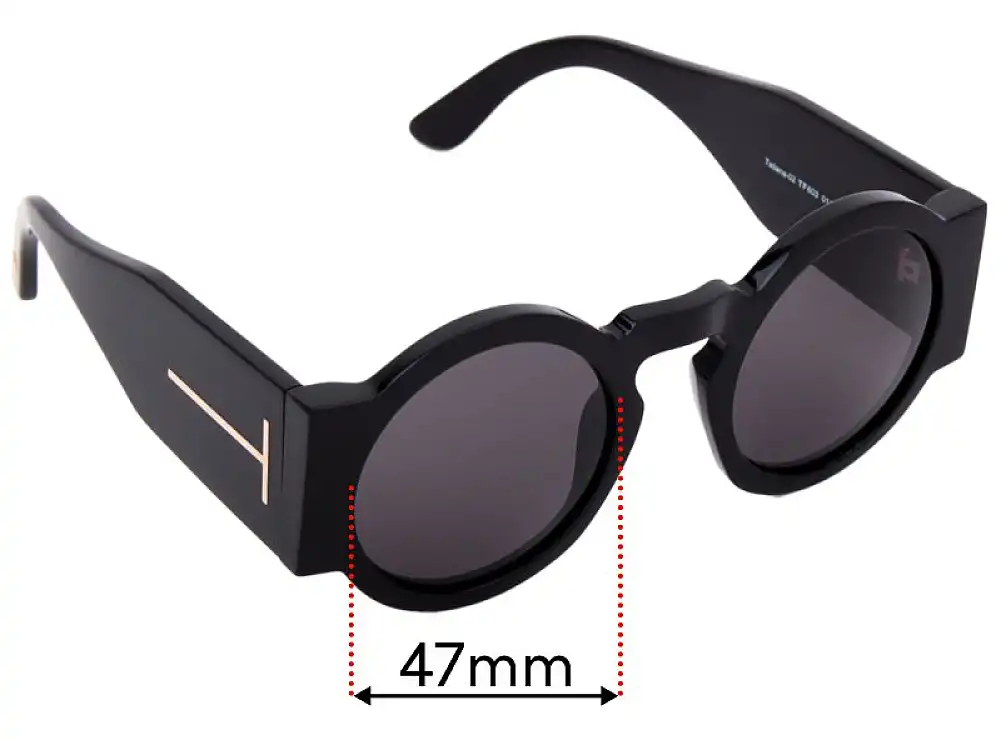 Sunglass Fix Lentes de Repuesto para Tom Ford Tatiana-02 TF603 - 47mm Wide Sunglass Fix Lentes de Repuesto para Tom Ford Tatiana-02 TF603 - 47mm Wide