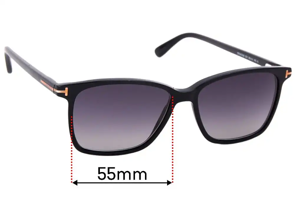 Sunglass Fix Lentes de Repuesto para Tom Ford TF5478-B - 55mm Wide Sunglass Fix Lentes de Repuesto para Tom Ford TF5478-B - 55mm Wide