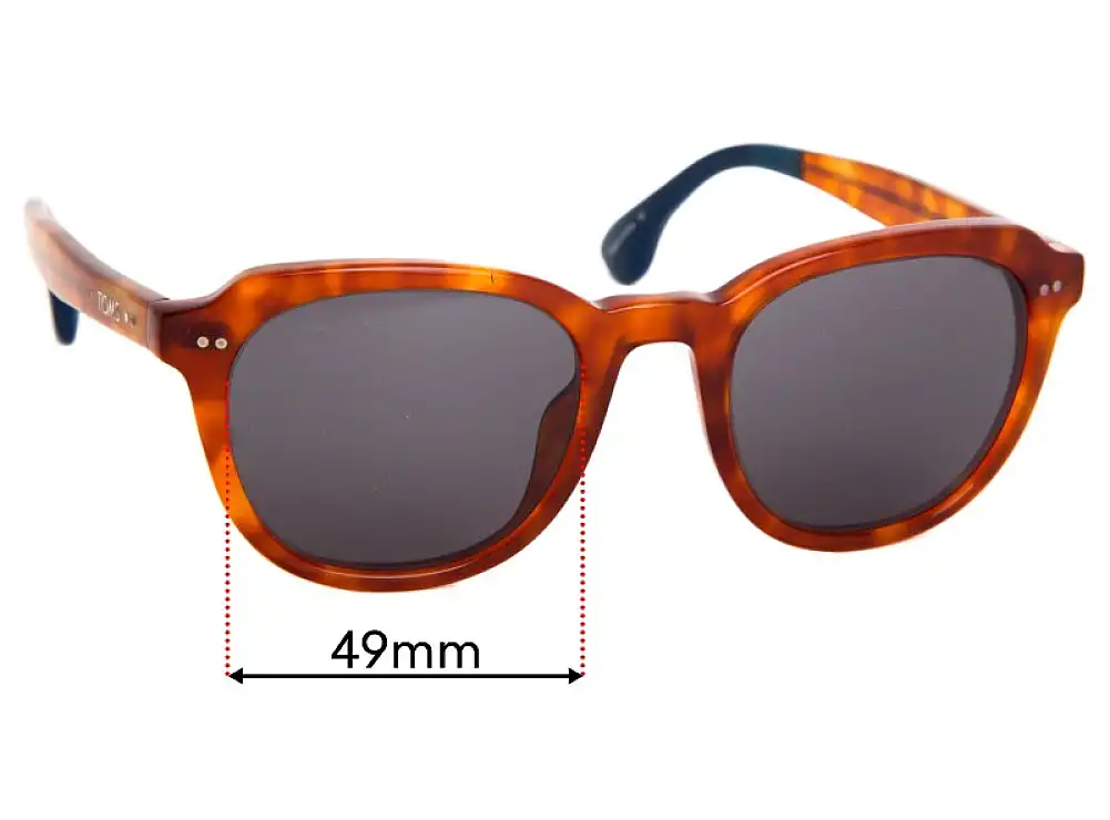 Sunglass Fix Lentes de Repuesto para Toms Rooper - 49mm Wide Sunglass Fix Lentes de Repuesto para Toms Rooper - 49mm Wide
