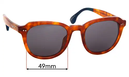 Sunglass Fix Lentes de Repuesto para Toms Rooper - 49mm Wide Toms Rooper Lentes de Repuesto 49mm wide