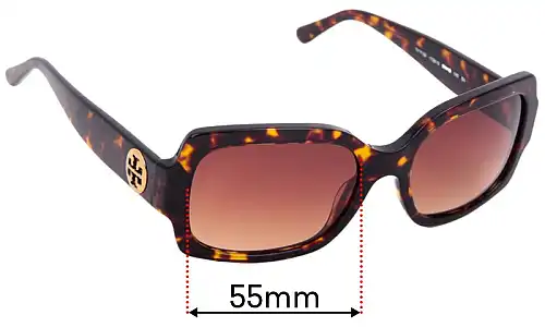 Sunglass Fix Lentes de Repuesto para Tory Burch TY7135 - 55mm Wide Tory Burch TY7135 Lentes de Repuesto 55mm wide