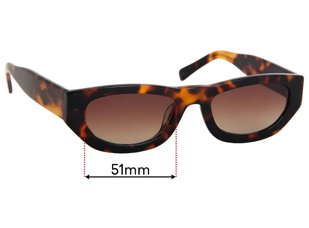 Sunglass Fix Lentes de Repuesto para Vehla Lotta VS186 - 51mm Wide Sunglass Fix Lentes de Repuesto para Vehla Lotta VS186 - 51mm Wide
