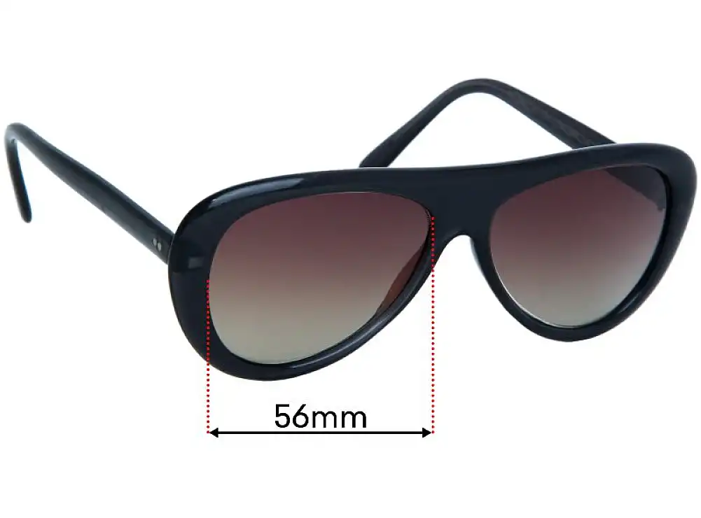 Sunglass Fix Lentes de Repuesto para Aroflex Aviador-3 - 56mm Wide Sunglass Fix Lentes de Repuesto para Aroflex Aviador-3 - 56mm Wide