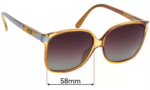 Sunglass Fix Lentes de Repuesto para Christian Dior 2291 - 58mm Wide Sunglass Fix Lentes de Repuesto para Christian Dior 2291 - 58mm Wide