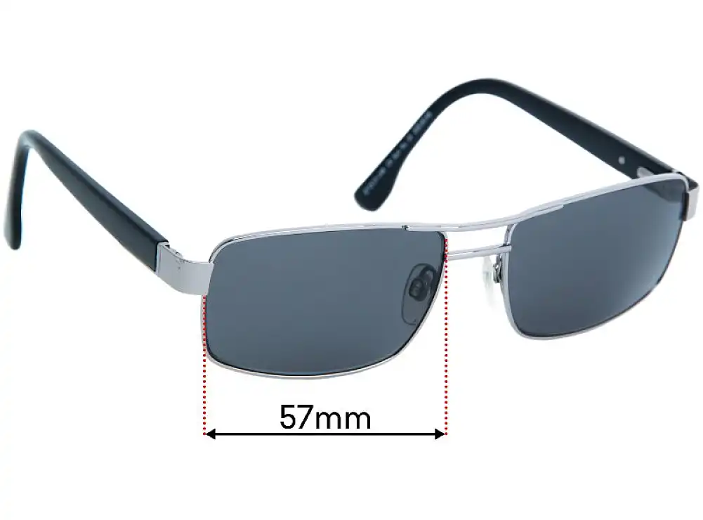 Sunglass Fix Lentes de Repuesto para Country Road CR Sun Rx 19 - 57mm Wide Sunglass Fix Lentes de Repuesto para Country Road CR Sun Rx 19 - 57mm Wide