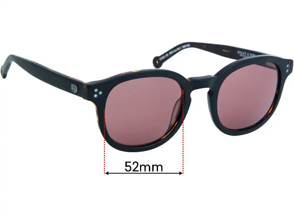 Sunglass Fix Lentes de Repuesto para Deus Ex Machina Sun Rx 3 - 52mm Wide Sunglass Fix Lentes de Repuesto para Deus Ex Machina Sun Rx 3 - 52mm Wide