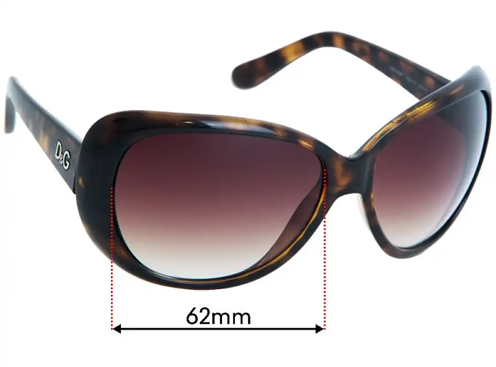 Sunglass Fix Lentes de Repuesto para Dolce & Gabbana DG8081 - 62mm Wide Sunglass Fix Lentes de Repuesto para Dolce & Gabbana DG8081 - 62mm Wide