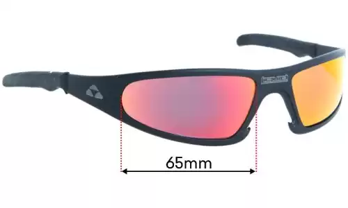 Sunglass Fix Lentes de Repuesto para Liquid Eyewear Player - 65mm Wide Liquid Eyewear Player Lentes de Repuesto 65mm wide