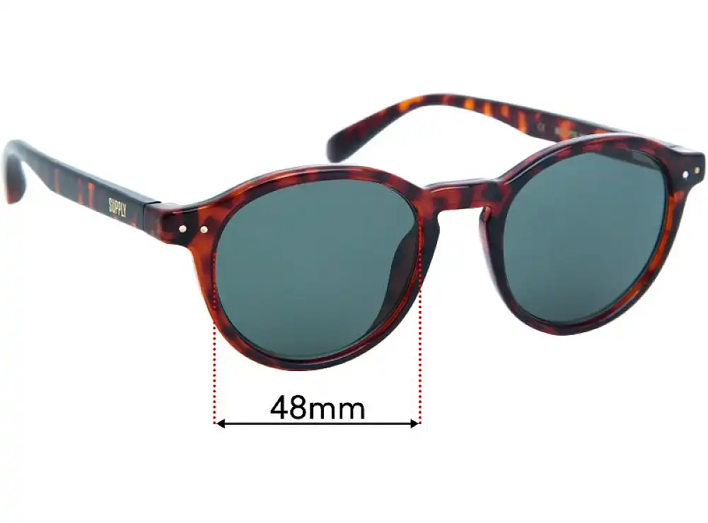 Sunglass Fix Lentes de Repuesto para Local Supply Mel - 48mm Wide Sunglass Fix Lentes de Repuesto para Local Supply Mel - 48mm Wide