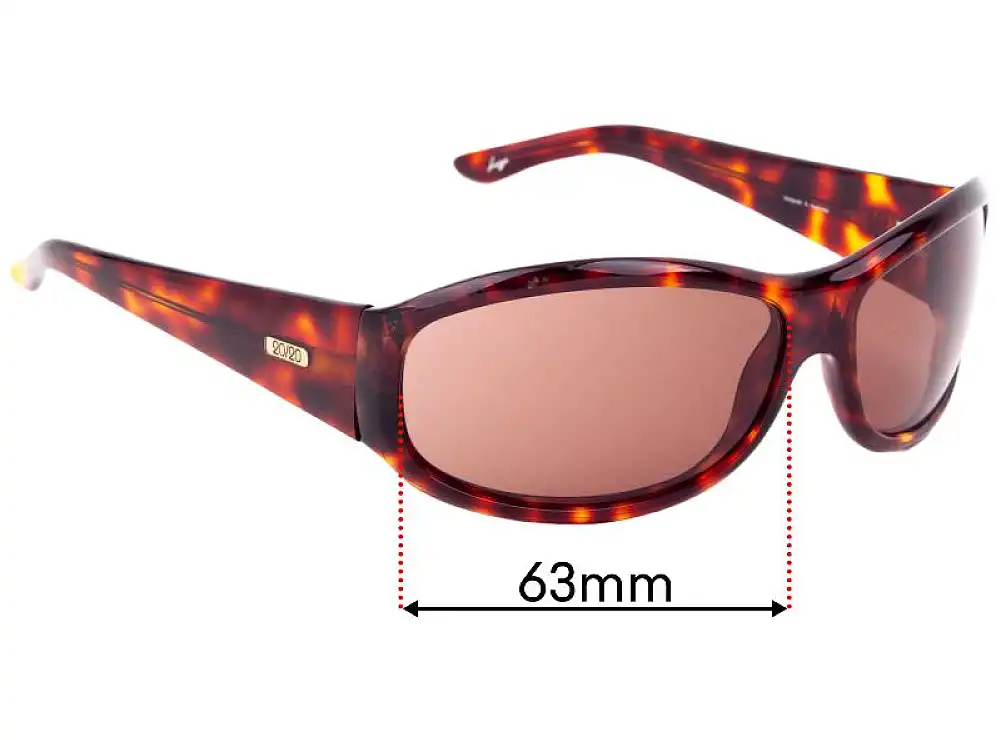 Sunglass Fix Lentes de Repuesto para Odyssey 20/20 Luna - 63mm Wide Sunglass Fix Lentes de Repuesto para Odyssey 20/20 Luna - 63mm Wide