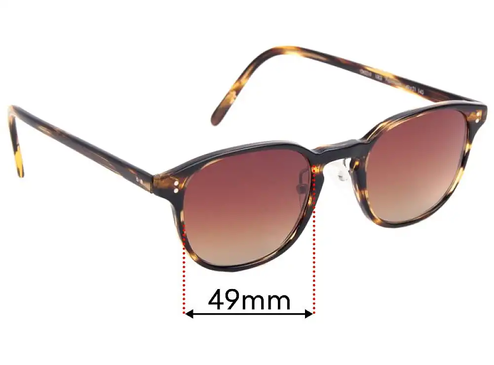 Sunglass Fix Lentes de Repuesto para Oliver Peoples Fairmont OV5219 - 49mm Wide Sunglass Fix Lentes de Repuesto para Oliver Peoples Fairmont OV5219 - 49mm Wide