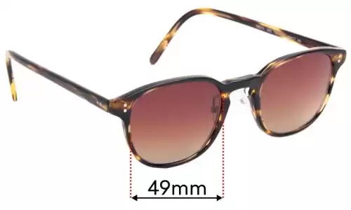 Sunglass Fix Lentes de Repuesto para Oliver Peoples Fairmont OV5219 - 49mm Wide Oliver Peoples Fairmont OV5219 Lentes de Repuesto 49mm wide