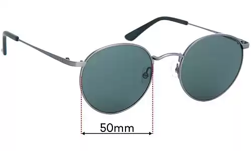 Sunglass Fix Lentes de Repuesto para Otis Flint - 50mm Wide Sunglass Fix Lentes de Repuesto para Otis Flint - 50mm Wide
