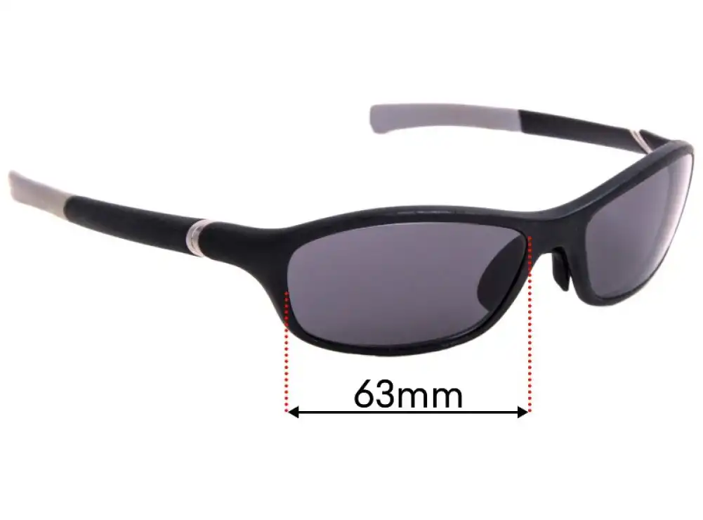 Sunglass Fix Lentes de Repuesto para Tag Heuer TH 6001 - 63mm Wide Sunglass Fix Lentes de Repuesto para Tag Heuer TH 6001 - 63mm Wide