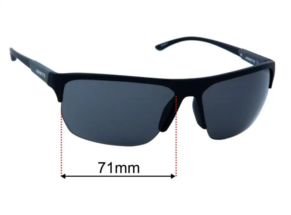 Sunglass Fix Lentes de Repuesto para Arnette Dean II - 71mm Wide Sunglass Fix Lentes de Repuesto para Arnette Dean II - 71mm Wide