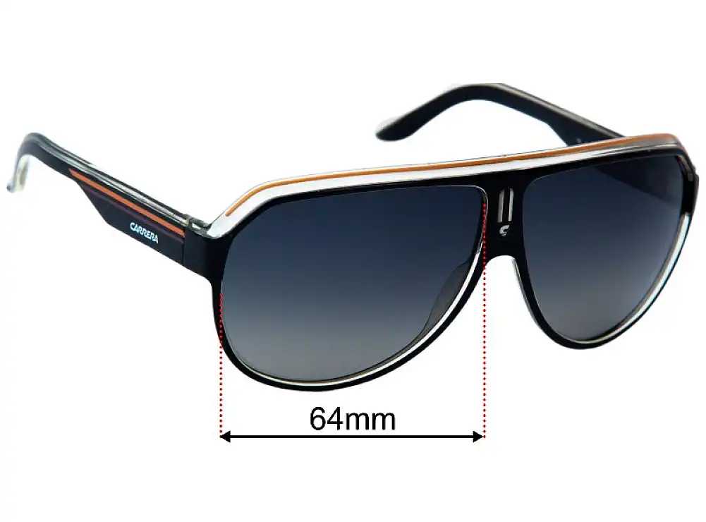 Carrera 23 Replacement Lenses - 64mm Carrera 23 Replacement Lenses - 64mm