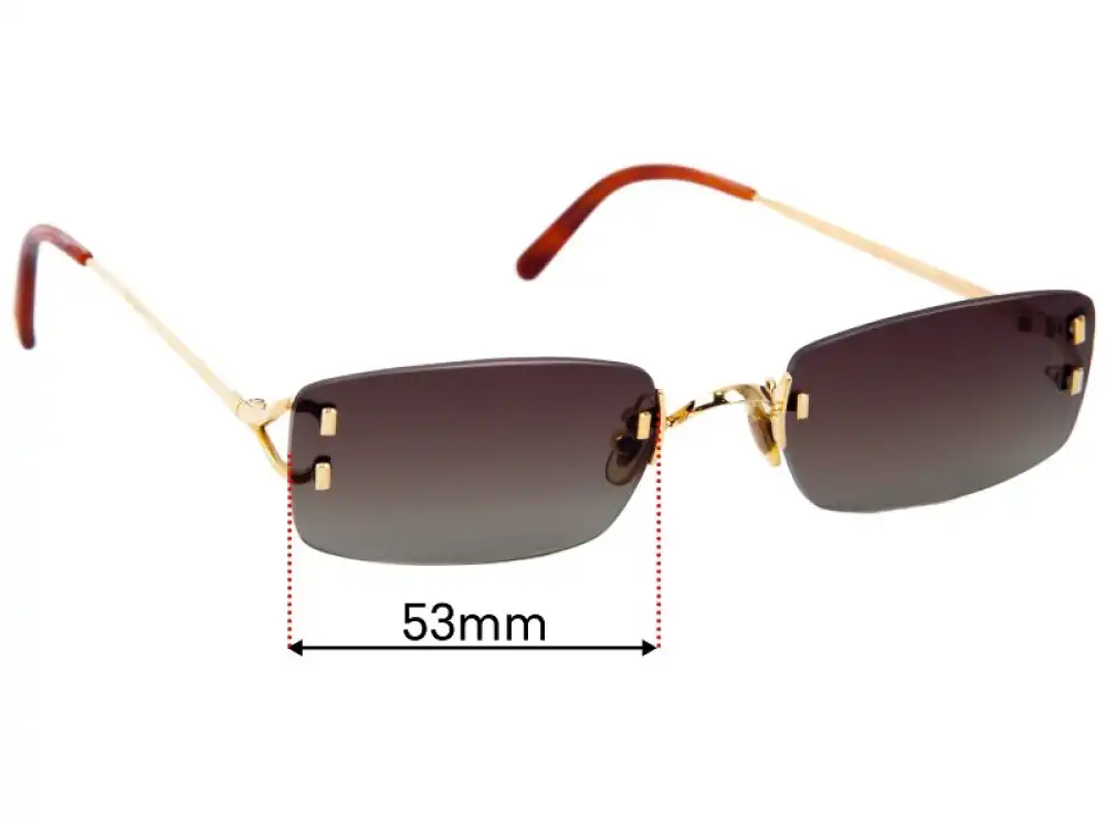 Cartier 3503474 Replacement Lenses - 53mm Cartier 3503474 Replacement Lenses - 53mm