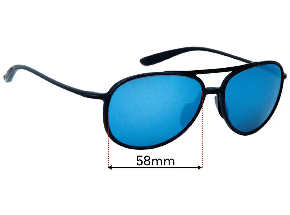 Sunglass Fix Lentes de Repuesto para Maui Jim MJ438 Alelele Bridge - 58mm Wide Sunglass Fix Lentes de Repuesto para Maui Jim MJ438 Alelele Bridge - 58mm Wide