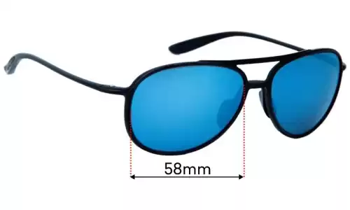 Sunglass Fix Lentes de Repuesto para Maui Jim MJ438 Alelele Bridge - 58mm Wide Maui Jim MJ438 Alelele Bridge Lentes de Repuesto 58mm wide