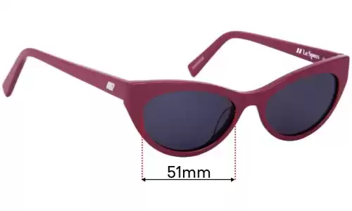 Sunglass Fix Lentes de Repuesto para Le Specs Bunny Hop - 53mm Wide Le Specs Bunny Hop Lentes de Repuesto 53mm wide