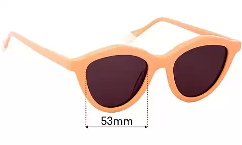 Sunglass Fix Lentes de Repuesto para Le Specs Medina Maze - 51mm Wide Le Specs Medina Maze Lentes de Repuesto 51mm wide