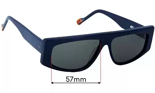 Sunglass Fix Lentes de Repuesto para Le Specs Starship - 57mm Wide Le Specs Starship Lentes de Repuesto 57mm wide