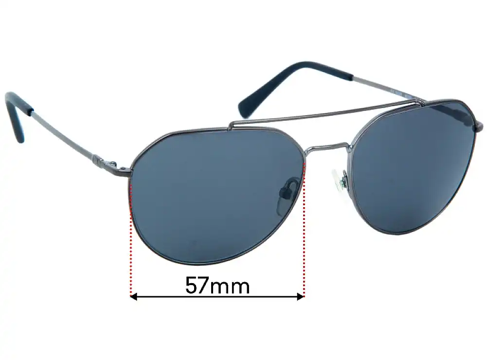 Sunglass Fix Lentes de Repuesto para Armani Exchange AX 1029 - 57mm Wide Sunglass Fix Lentes de Repuesto para Armani Exchange AX 1029 - 57mm Wide
