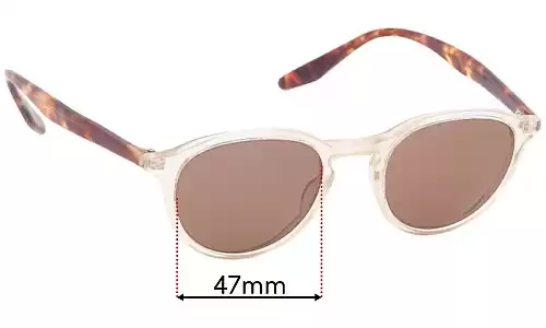 Sunglass Fix Lentes de Repuesto para Barton Perreira Wilmot - 47mm Wide Barton Perreira Wilmot Lentes de Repuesto 47mm wide