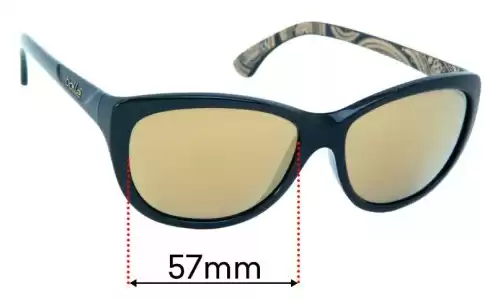 Sunglass Fix Lentes de Repuesto para Bolle Greta - 57mm Wide Bolle Greta Lentes de Repuesto 57mm wide
