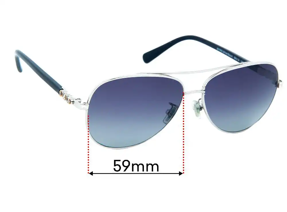 Sunglass Fix Lentes de Repuesto para Coach HC 7072B - 59mm Wide Sunglass Fix Lentes de Repuesto para Coach HC 7072B - 59mm Wide