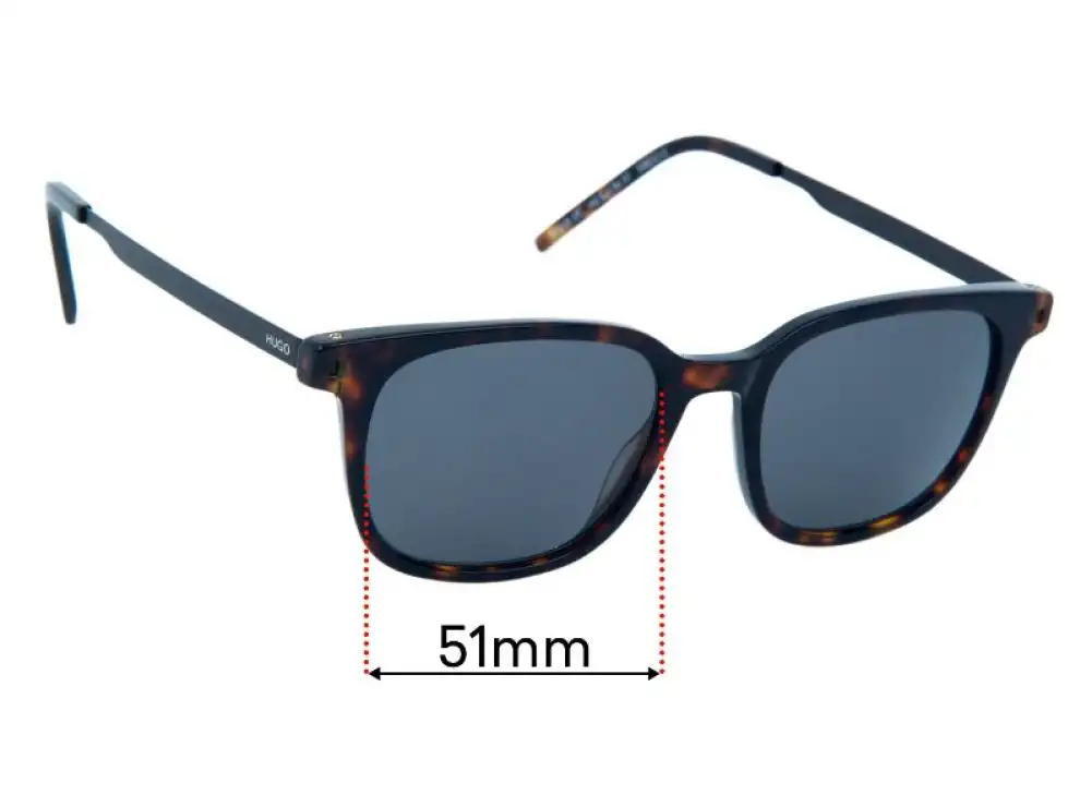 Sunglass Fix Lentes de Repuesto para Hugo Boss BO Sun Rx 07 - 51mm Wide Sunglass Fix Lentes de Repuesto para Hugo Boss BO Sun Rx 07 - 51mm Wide