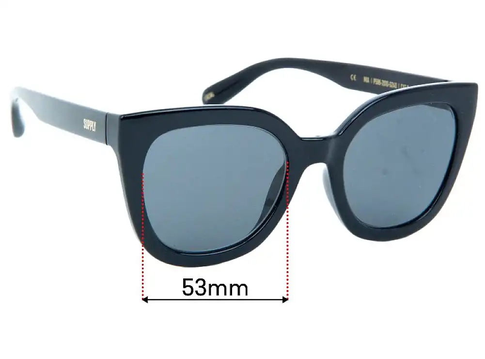 Sunglass Fix Lentes de Repuesto para Local Supply MIA - 53mm Wide Sunglass Fix Lentes de Repuesto para Local Supply MIA - 53mm Wide