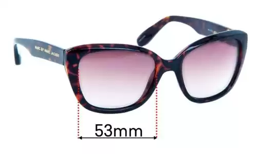 Sunglass Fix Lentes de Repuesto para Marc by Marc Jacobs MMJ 274/S - 53mm Wide Marc by Marc Jacobs MMJ 274/S Lentes de Repuesto 53mm wide