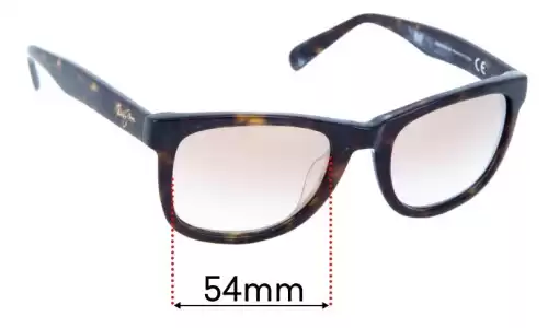 Sunglass Fix Lentes de Repuesto para Maui Jim MJ293 Legends - 54mm Wide Maui Jim MJ293 Legends Lentes de Repuesto 54mm wide