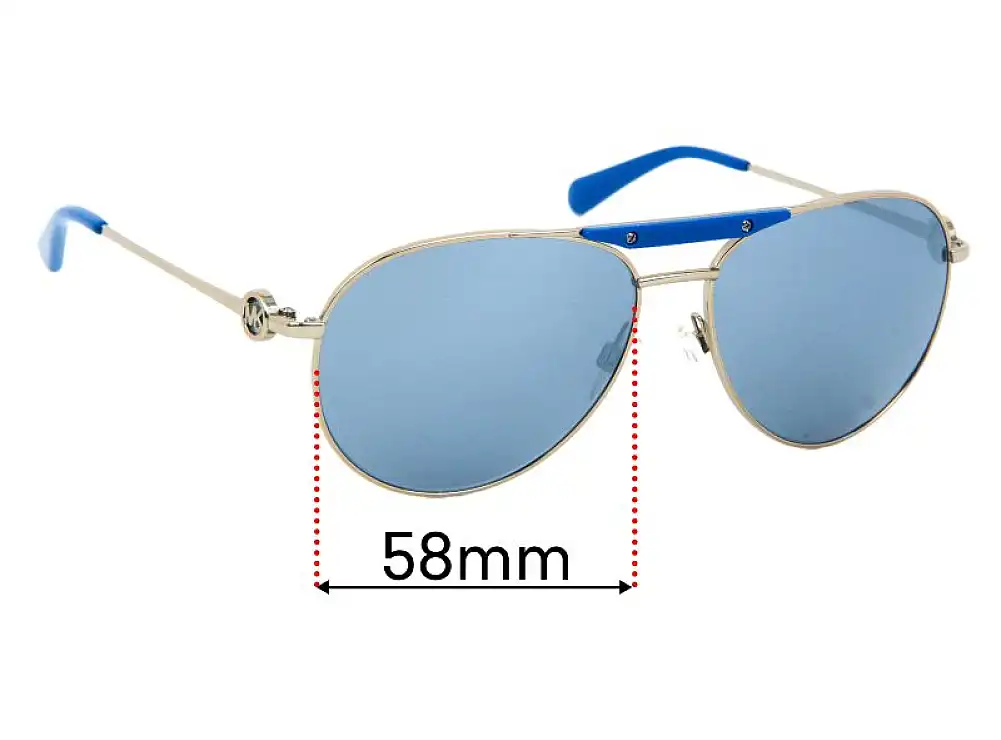 Sunglass Fix Lentes de Repuesto para Michael Kors MK5001 Zanzibar - 58mm Wide Sunglass Fix Lentes de Repuesto para Michael Kors MK5001 Zanzibar - 58mm Wide