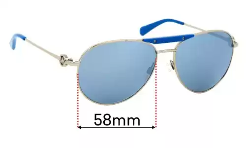 Sunglass Fix Lentes de Repuesto para Michael Kors MK5001 Zanzibar - 58mm Wide Michael Kors MK5001 Zanzibar Lentes de Repuesto 58mm wide