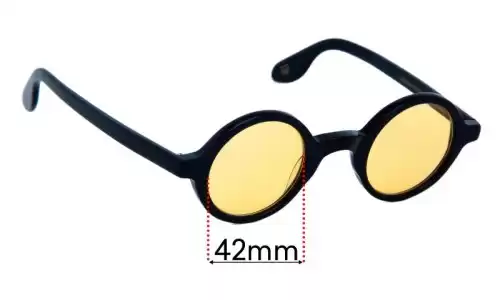 Sunglass Fix Lentes de Repuesto para Moscot Zolman - 42mm Wide Moscot Zolman Lentes de Repuesto 42mm wide