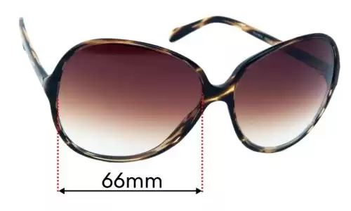 Sunglass Fix Lentes de Repuesto para Oliver Peoples Donyale OV5167S - 66mm Wide Oliver Peoples Donyale OV5167S Lentes de Repuesto 66mm wide