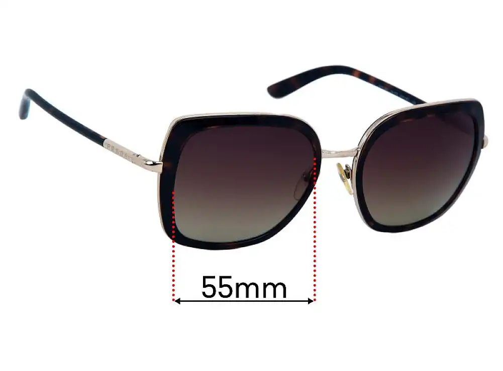 Sunglass Fix Lentes de Repuesto para Prada SPR59M - 55mm Wide Sunglass Fix Lentes de Repuesto para Prada SPR59M - 55mm Wide