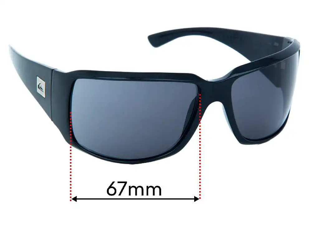 Sunglass Fix Lentes de Repuesto para Quiksilver The Don - 67mm Wide Sunglass Fix Lentes de Repuesto para Quiksilver The Don - 67mm Wide