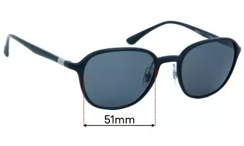 Sunglass Fix Lentes de Repuesto para Ray-Ban RB4341 - 51mm Wide Ray-Ban RB4341 Lentes de Repuesto 51mm wide