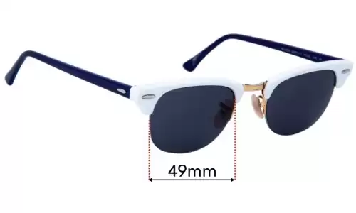 Sunglass Fix Lentes de Repuesto para Ray Ban RB4354 - 49mm Wide Ray Ban RB4354 Lentes de Repuesto 49mm wide