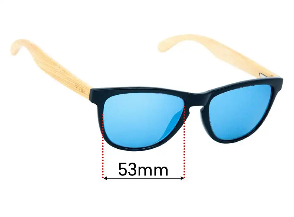 Sunglass Fix Lentes de Repuesto para Vilo Welkin Grey - 53mm Wide Sunglass Fix Lentes de Repuesto para Vilo Welkin Grey - 53mm Wide