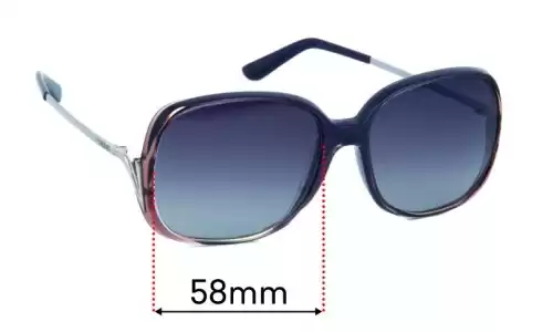 Sunglass Fix Lentes de Repuesto para Vogue VO2724-SB - 58mm Wide Vogue VO2724-SB Lentes de Repuesto 58mm wide