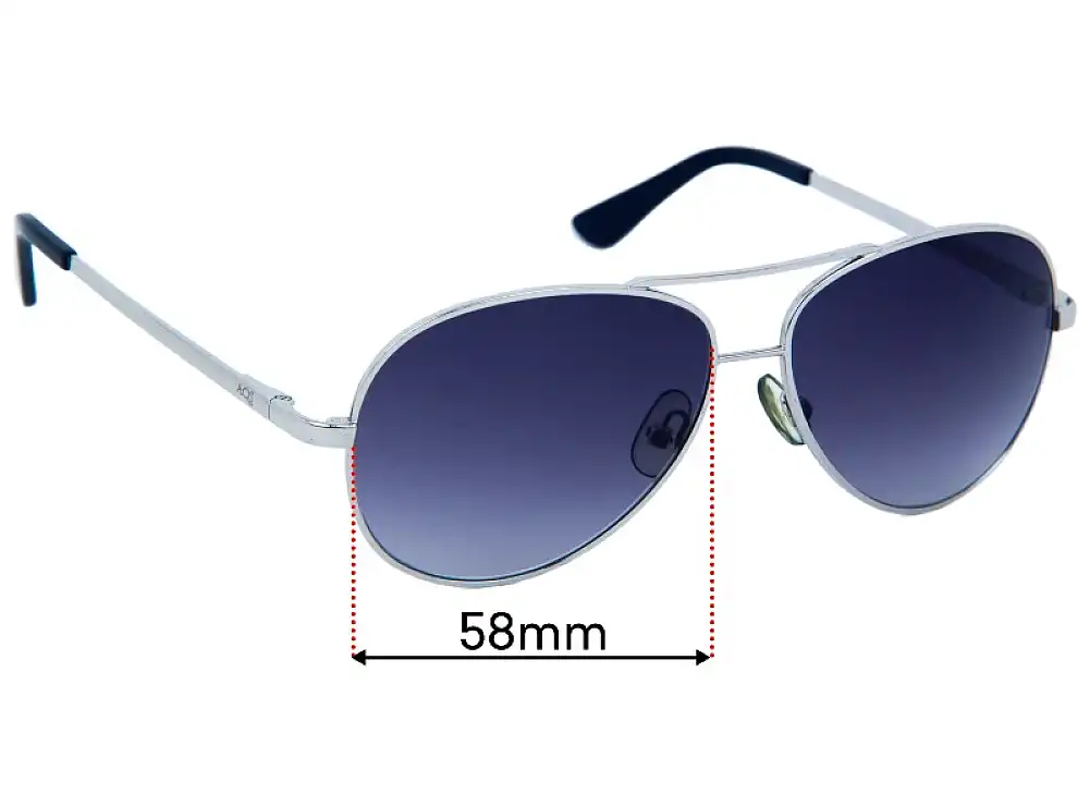 Sunglass Fix Lentes de Repuesto para AQS AVS004 - 58mm Wide Sunglass Fix Lentes de Repuesto para AQS AVS004 - 58mm Wide